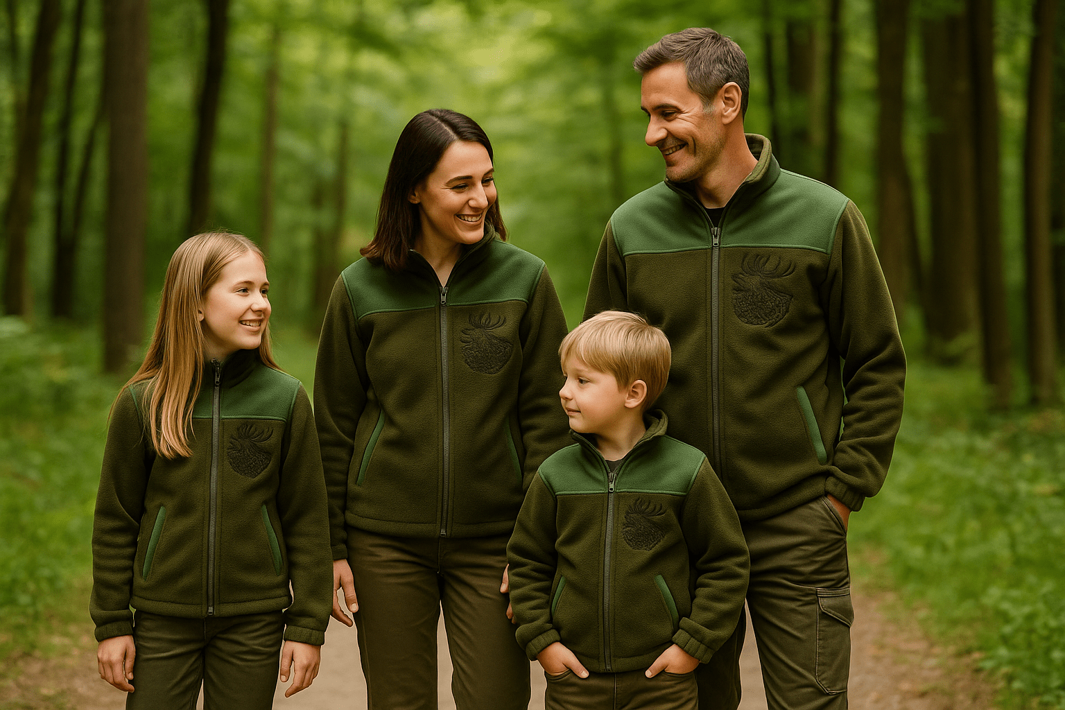 mikina zelena na zips km